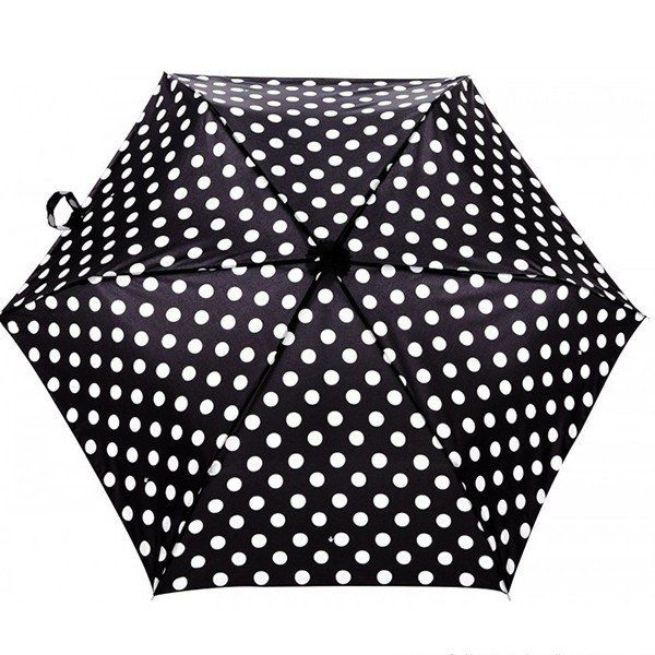 Механічна жіноча парасолька FULTON MINIFLAT-2 L340 - WHITE SPOT купити недорого в Ти Купи