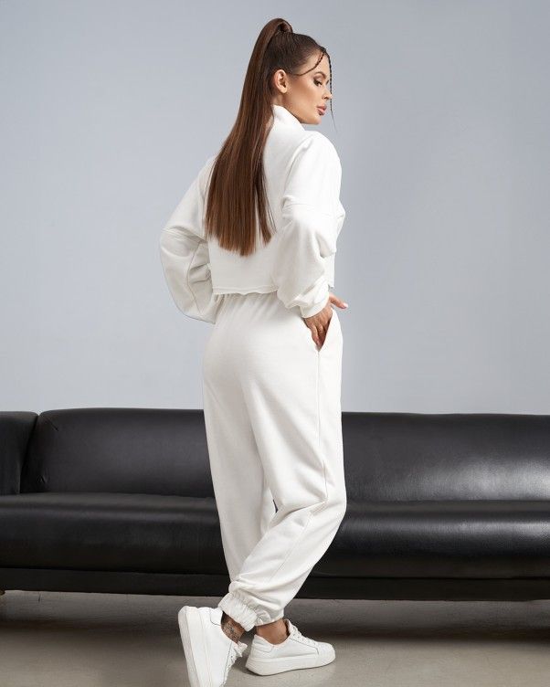 Спортивний костюм ISSA PLUS 14473 M білий купити недорого в Ти Купи