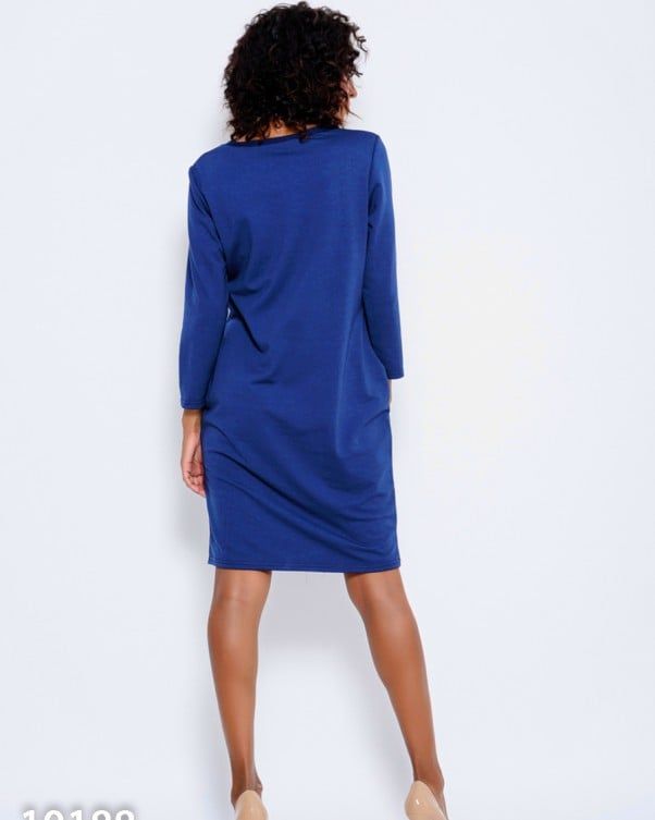 Сукня ISSA PLUS 10188 S синій купити недорого в Ти Купи