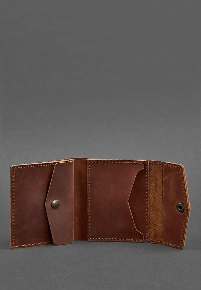Жіночий шкіряний гаманець 2.1 Світло-коричневий Божевільний кінь BN-W-2-1-K-Kr купити недорого в Ти Купи