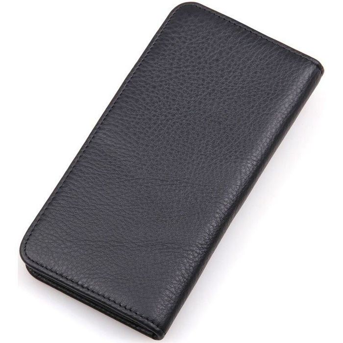 Чоловічий шкіряний гаманець Vintage 14463 Чорний купити недорого в Ти Купи
