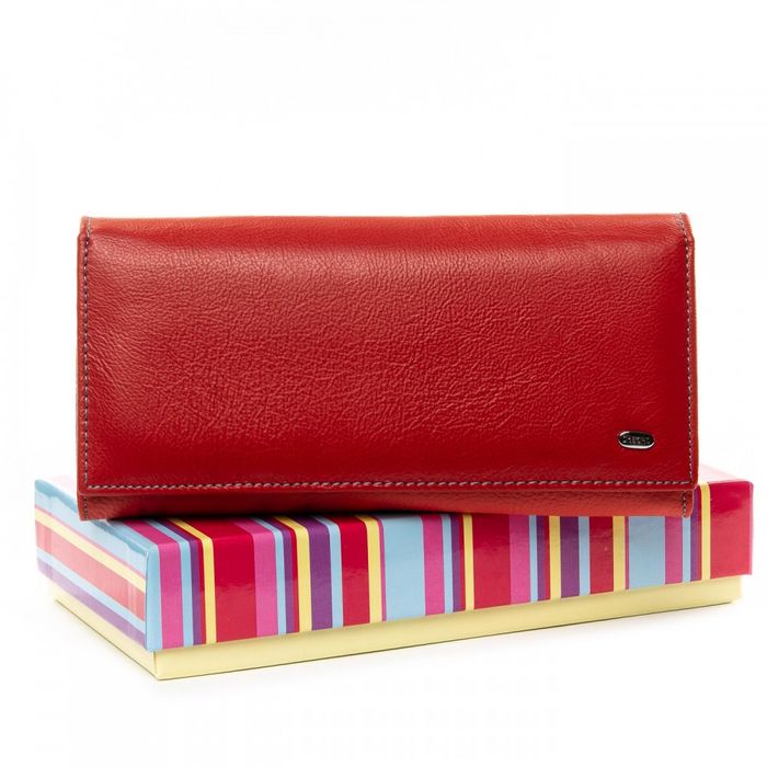 Жіночий шкіряний гаманець Rainbow DR. BOND WRS-22M red купити недорого в Ти Купи