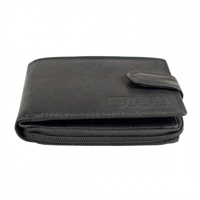 Англійський чоловічий шкіряний гаманець JCB NC43MN Black (Чорний) купити недорого в Ти Купи