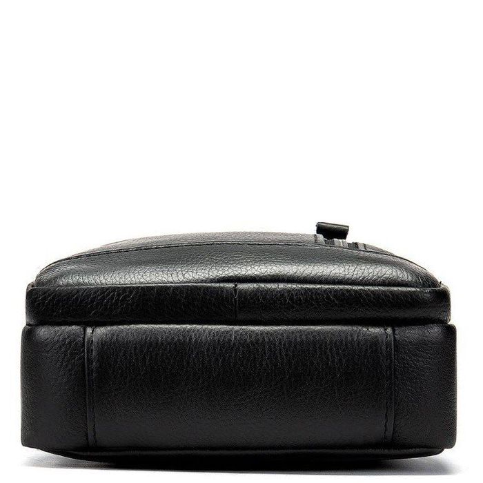Чоловіча шкіряна сумка Vintage 14701 Чорний купити недорого в Ти Купи