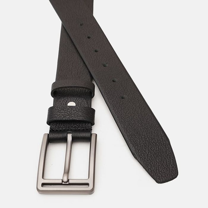 Мужской кожаный ремень Borsa Leather V1125DPL01-black купить недорого в Ты Купи