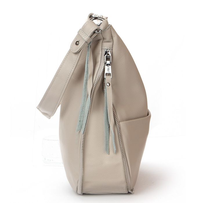 Жіноча шкіряна сумка ALEX RAI 2032-9 white-grey купити недорого в Ти Купи