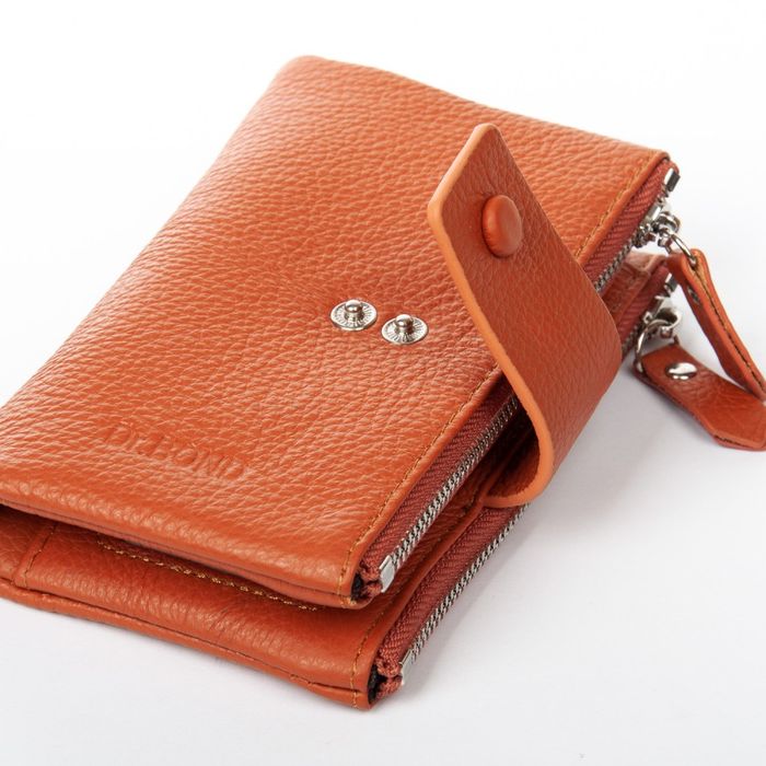 Шкіряний жіночий гаманець Classik DR. BOND WN-23-19 orange купити недорого в Ти Купи