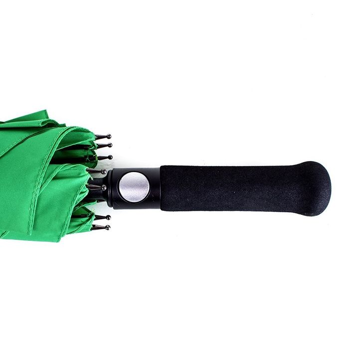 Парасолька-тростина жіноча напівавтомат FARE зелений з поліестеру купити недорого в Ти Купи