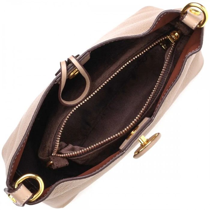 Молодежная женская кожаная сумка с косметичкой Vintage 22320 купить недорого в Ты Купи