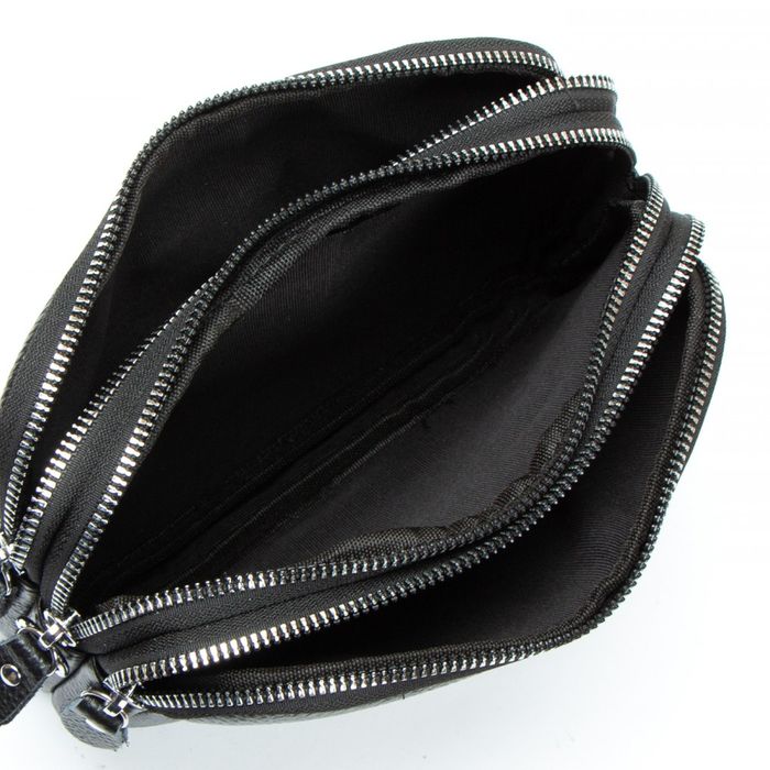 Молодежный клатч из кожи ALEX RAI BM 60061-HA-1 black купить недорого в Ты Купи