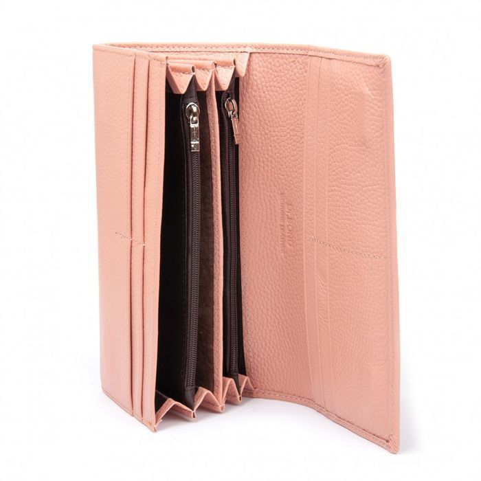 Женский кожаный кошелек Classik DR. BOND W501-2 pink purple купить недорого в Ты Купи