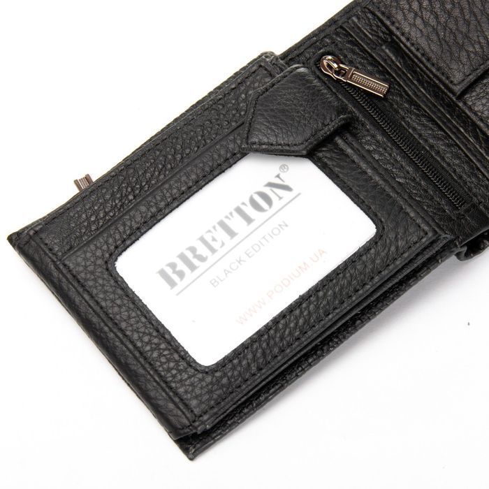 Чоловічий шкіряний гаманець BE BRETTON 208-Z3204 black croco купити недорого в Ти Купи