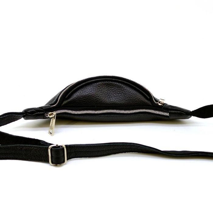 Кожаная черная сумка на пояс Tarwa fa-3034-4lx купить недорого в Ты Купи