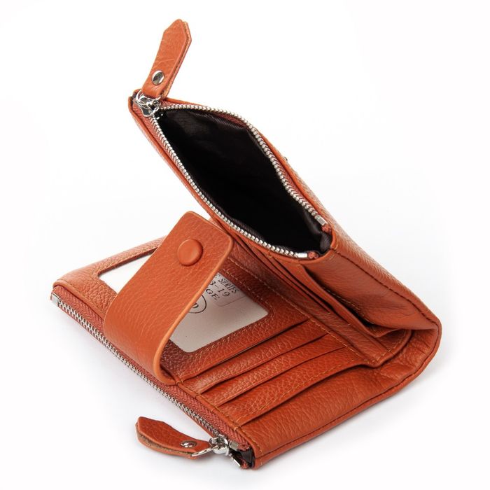 Женский кожаный кошелек Classik DR. BOND WN-23-19 orange купить недорого в Ты Купи