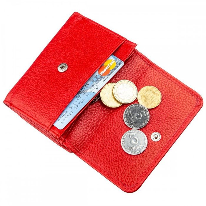 Женский красный кошелёк из натуральной кожи ST Leather 18892 Красный купить недорого в Ты Купи