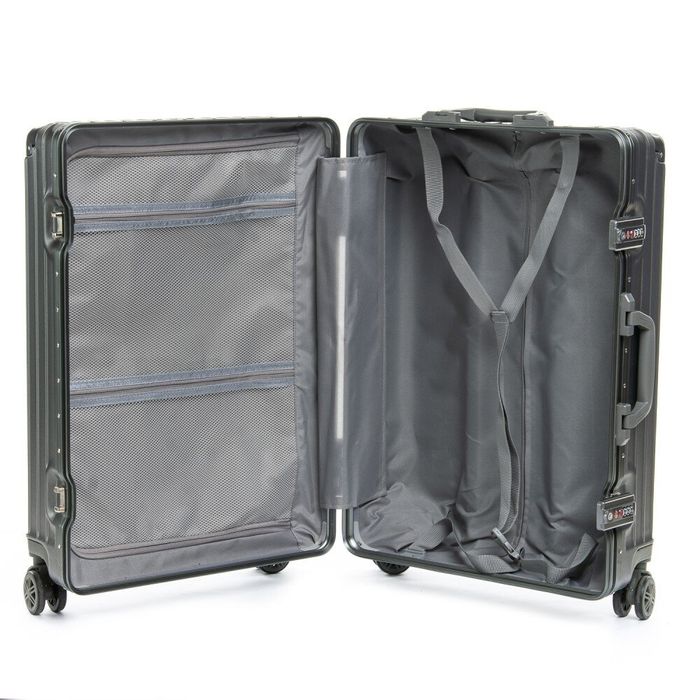 Комплект валіз 2/1 ABS-пластик PODIUM 06 dark-grey замок 31488 купити недорого в Ти Купи