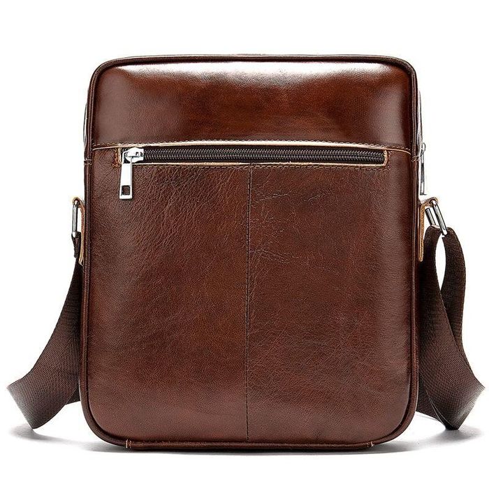 Мужская коричневая кожаная сумка Joynee bd10-8516 купити недорого в Ти Купи