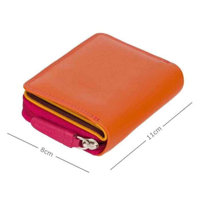 Шкіряний гаманець Visconti RB53 Hawaii з RFID (Orange Multi) купити недорого в Ти Купи