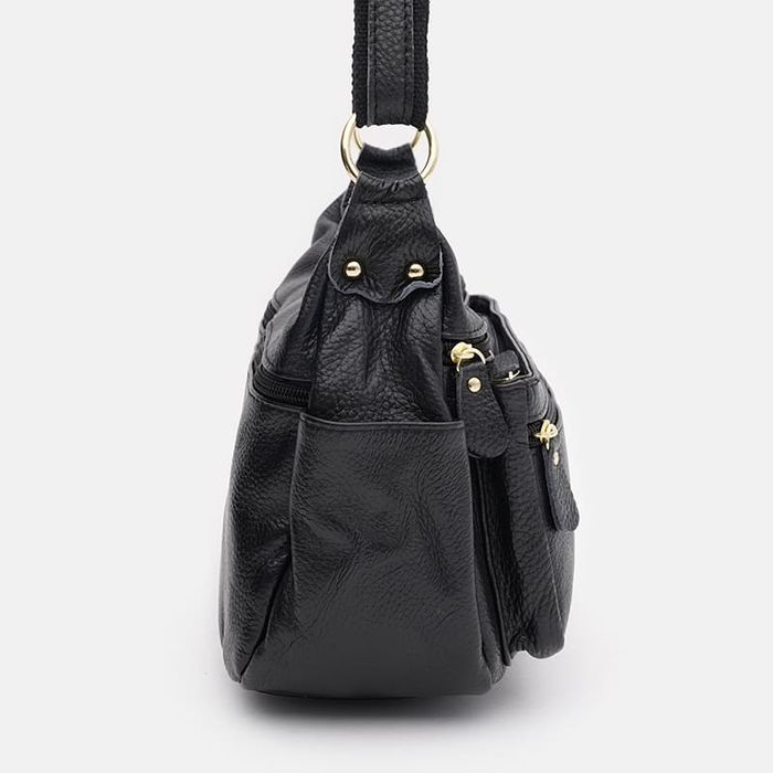 Жіноча шкіряна сумка Keizer K1503bl-black купити недорого в Ти Купи