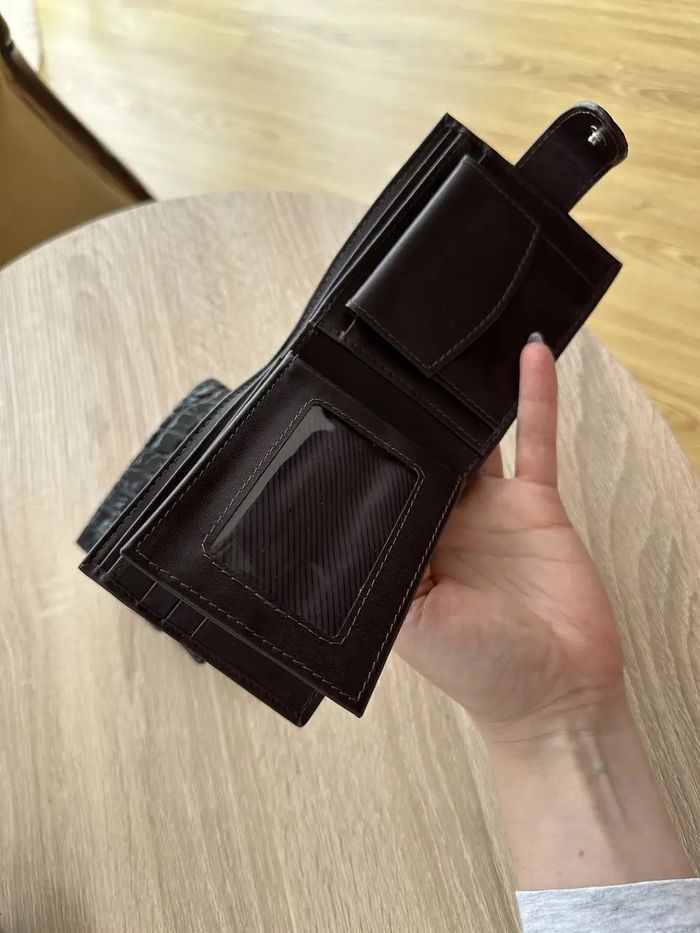 Кошелек из натуральной кожи крокодила Ekzotic Leather CW34_2 купить недорого в Ты Купи