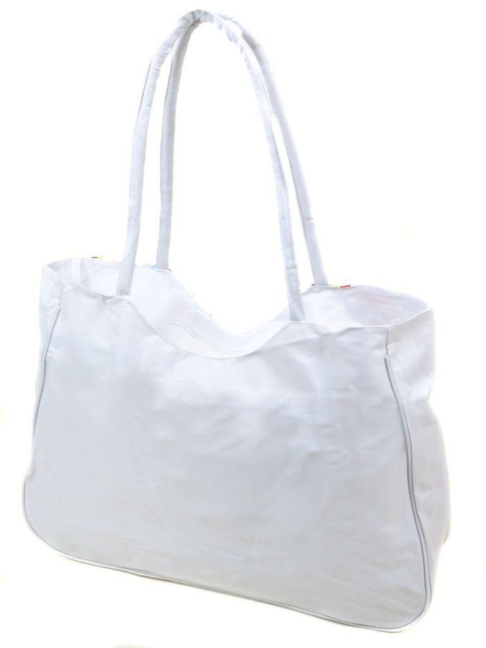 Женская белая Летняя пляжная сумка Podium /1323 white купить недорого в Ты Купи