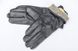 Черные женские кожаные перчатки Shust Gloves