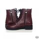 Женские кожаные бордовые ботинки Villomi 2517-05