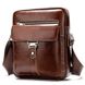 Мужская коричневая кожаная сумка Joynee bd10-8516