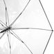 Зонт-трость прозрачный женский полуавтомат FARE Pure FARE7112-black