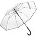 Зонт-трость прозрачный женский полуавтомат FARE Pure FARE7112-black