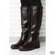 Женские кожаные коричневые сапоги без каблука Villomi 2517-04