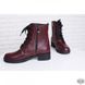 Женские кожаные бордовые ботинки Villomi 2517-05
