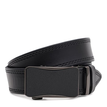 Мужской кожаный ремень Borsa Leather 125v1genav21-black купить недорого в Ты Купи