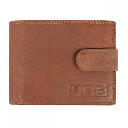 Англійський чоловічий шкіряний гаманець JCB NC42MN Tan (Рудий) купити недорого в Ти Купи