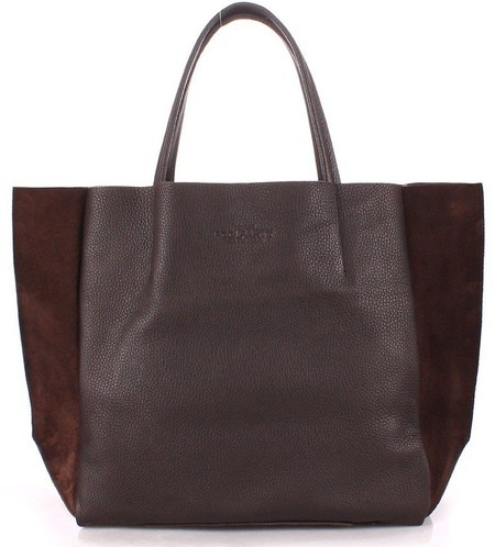 Женская сумка Poolparty SOHO из натуральной кожи коричневая купить недорого в Ты Купи