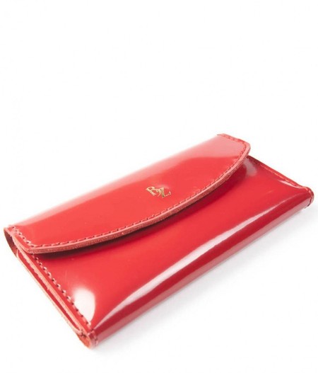 Жіночий червоний лаковий гаманець ручної роботи зі шкіри BOGZ Yevnikal P28M32S1 купити недорого в Ти Купи
