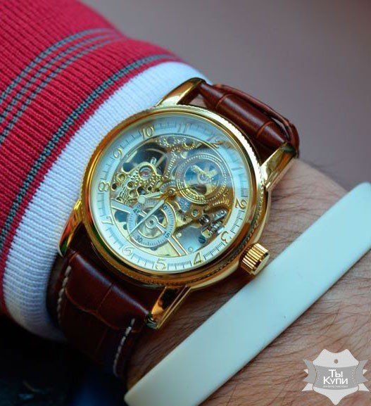 Чоловічий годинник скелетон Orkina Star (тисячі сто п'ятьдесят п'ять) купити недорого в Ти Купи