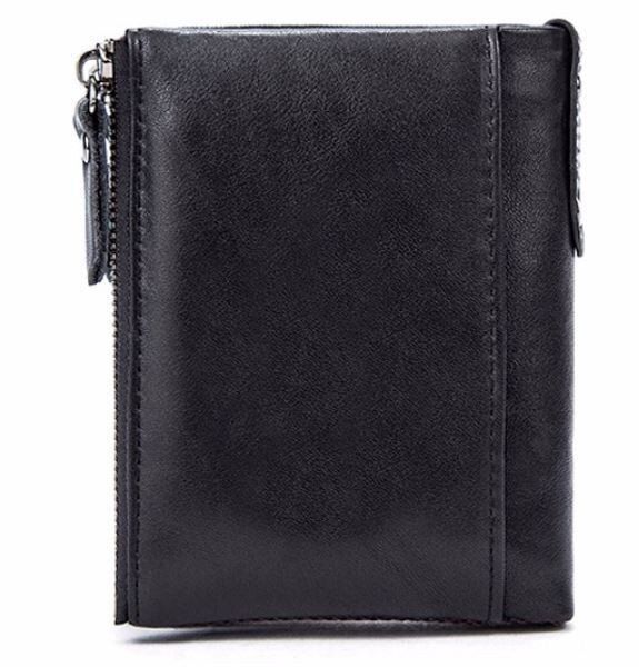 Чоловічий шкіряний гаманець Vintage 14683 Чорний купити недорого в Ти Купи