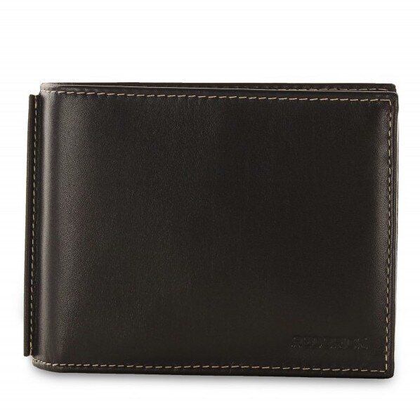 Шкіряний чоловічий гаманець Redbrick RBWC0020 (black) купити недорого в Ти Купи