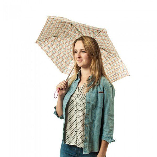 Женский механический зонт Fulton Superslim-2 L553 - Modern Check купить недорого в Ты Купи