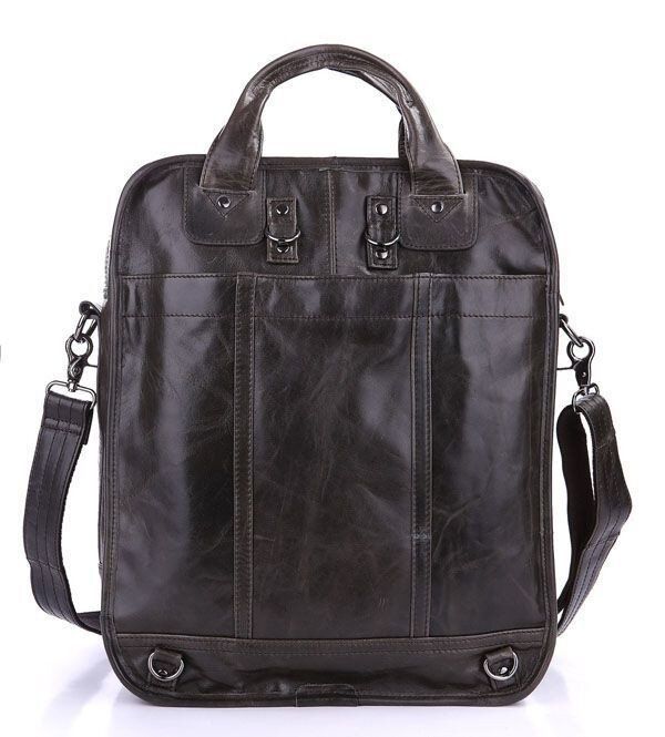 Сумка из натуральной кожи-рюкзак Vintage 14068 Тёмно-серый купить недорого в Ты Купи