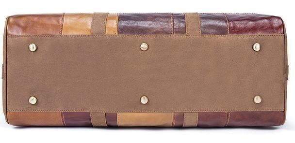 Дорожная комбинированная кожаная сумка Vintage 14779 Смешанный купить недорого в Ты Купи