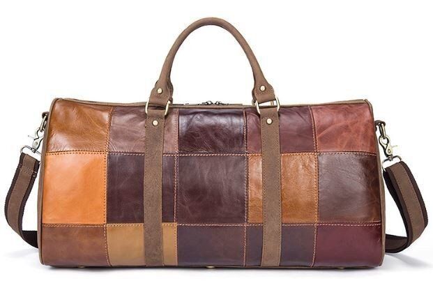 Дорожня комбінована шкіряна сумка Vintage 14779 Змішаний купити недорого в Ти Купи