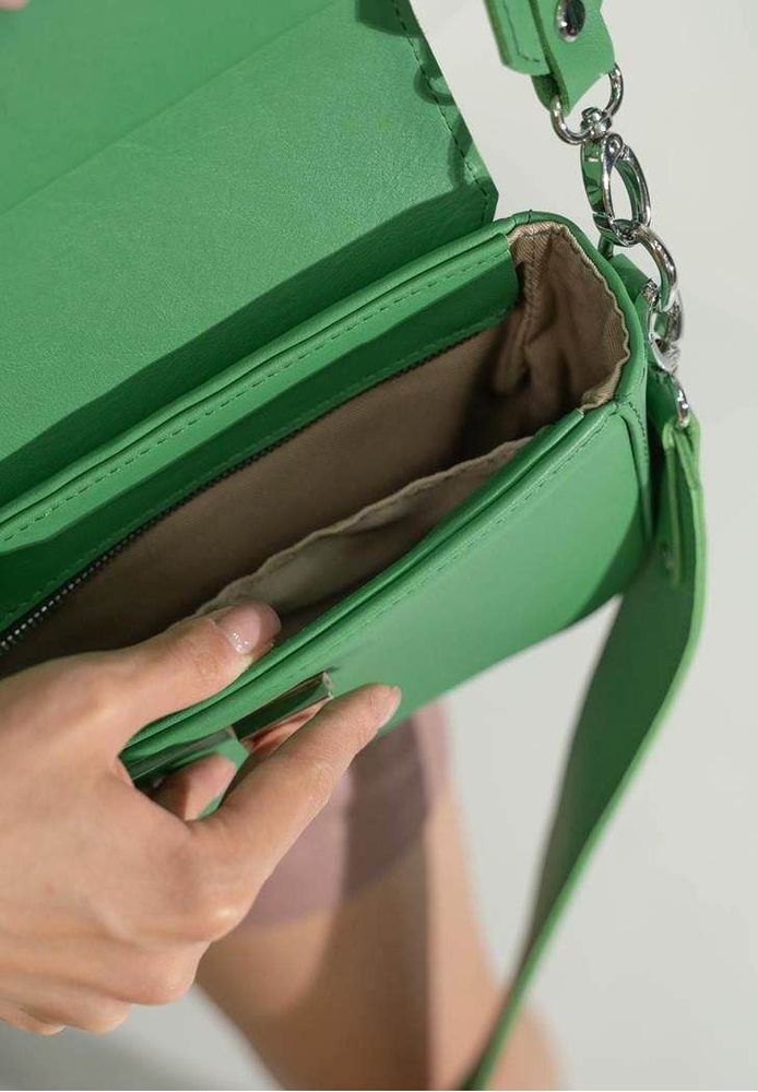 Женская кожаная сумка Molly зеленая TW-MOLLY-GREEN купить недорого в Ты Купи