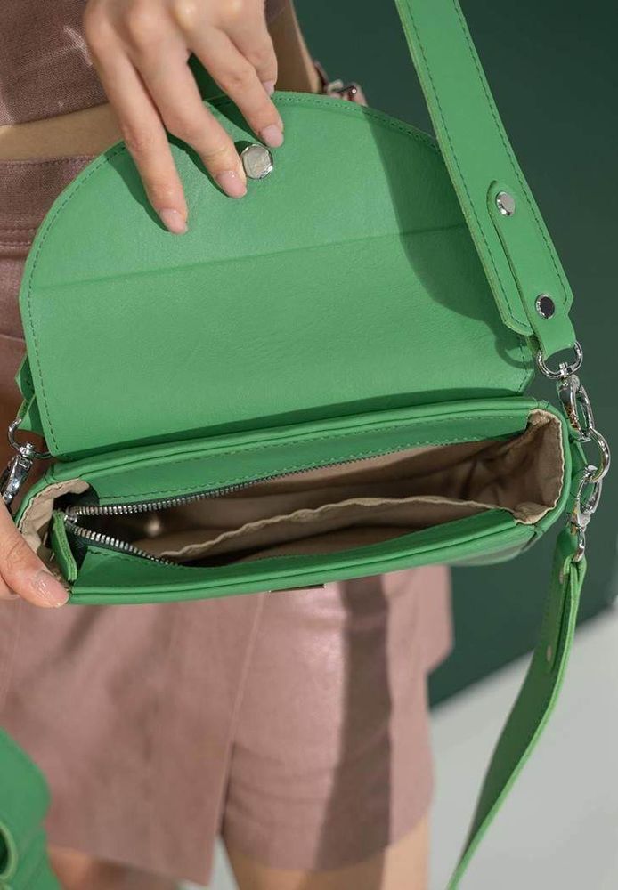 Женская кожаная сумка Molly зеленая TW-MOLLY-GREEN купить недорого в Ты Купи
