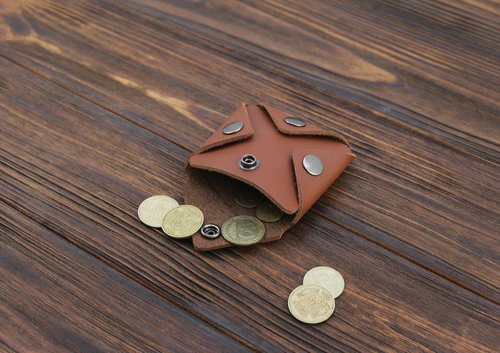 Монетниця ручної роботи зі шкіри Краст VOILE коричнева cn3-klcog купити недорого в Ти Купи
