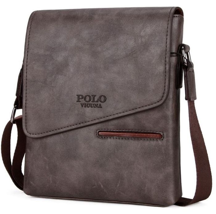 Мужская сумка через плечо цвета хаки Polo 8824 купить недорого в Ты Купи
