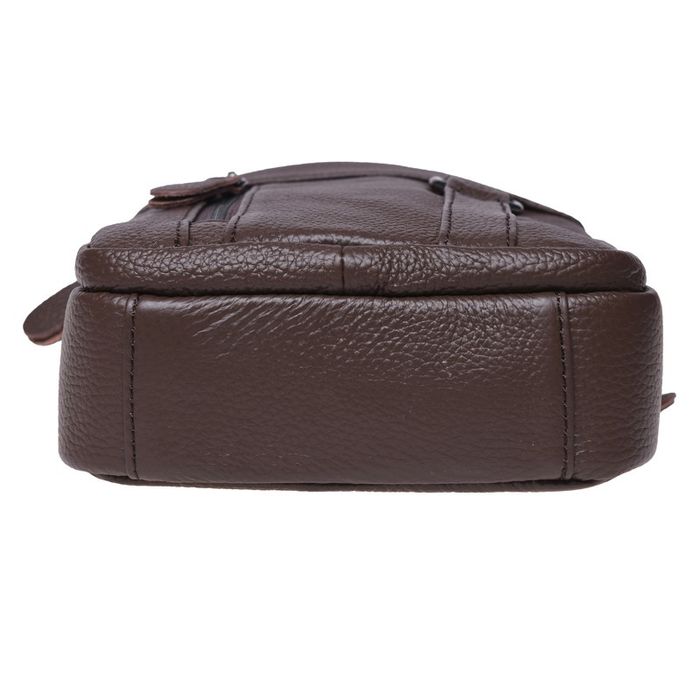 Мужская кожаная сумка Borsa Leather K11169a-brown купить недорого в Ты Купи