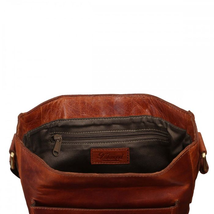 Мужская кожаная сумка Ashwood G32 Honey (Медовый) купить недорого в Ты Купи