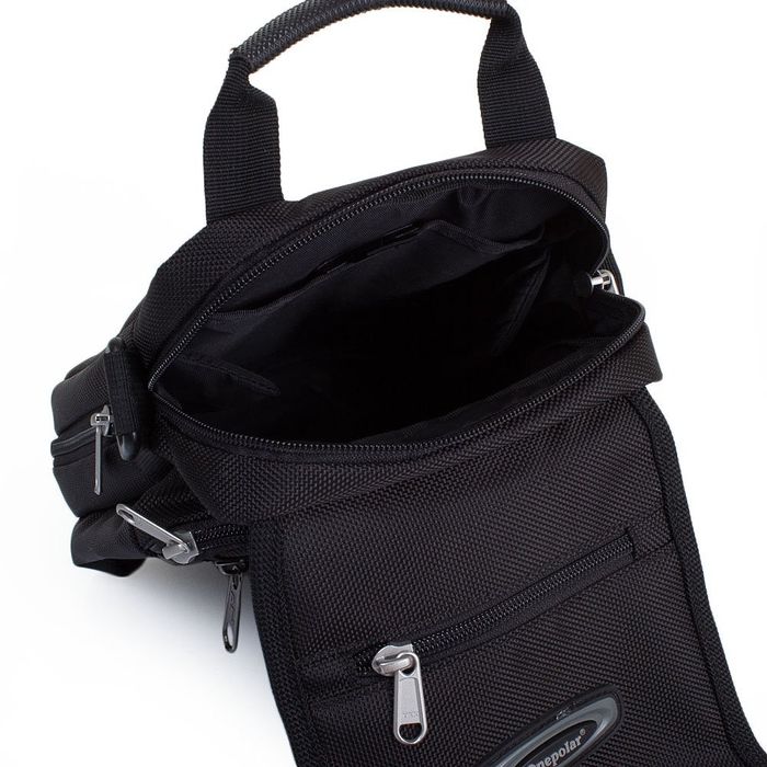 Чоловіча спортивна сумка VONEPOLAR W5077-black-1 купити недорого в Ти Купи